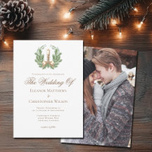 Elegante vela de Navidad Minimalista Boda