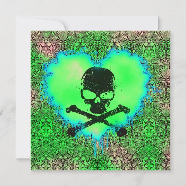 Invitación Elegante Veneno Cumpleaños Sweet 16 Gótico (Anverso)