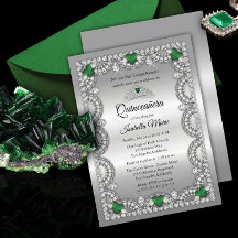 Elegante verde esmeralda | Quinceañera de la Coron