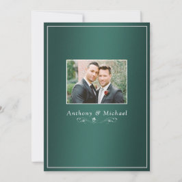 Invitación Elegante Verde Texturado Aspecto Divisiones de Fon