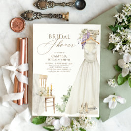 Invitación Elegante Verdor Ducha Bridal Mediterránea