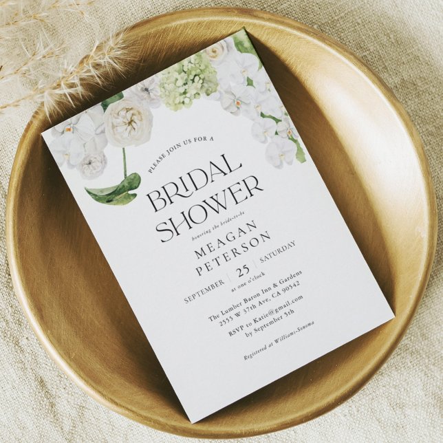 Invitación Elegante Verdor Floral Verano Ducha Bridal (Subido por el creador)