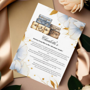 Invitación Elegante Viajando De Miss A Sra. Bridal Shower