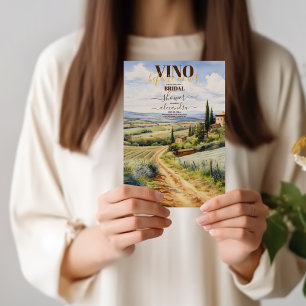 Invitación Elegante Vino Antes De Var Ducha Bridal De Vinos