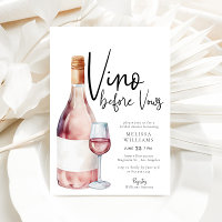 Elegante Vino de color de agua antes de Vows Ducha