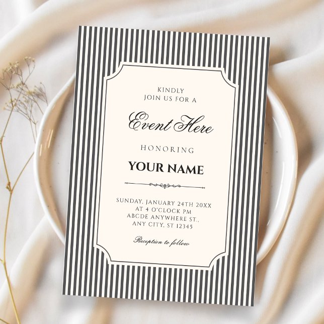 Invitación Elegante vintage  (Subido por el creador)
