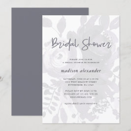 Invitación Elegante Vintage Look Floral Bridal Shower