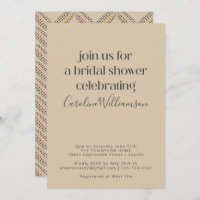 Elegante Vintage Warm Neutral Retro Bridal Ducha