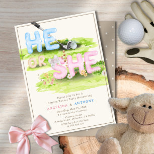 Invitación Elegante Watercolor Golf Wildflowers