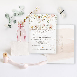 Invitación Elegante Wildflower Garden Bridal Shower