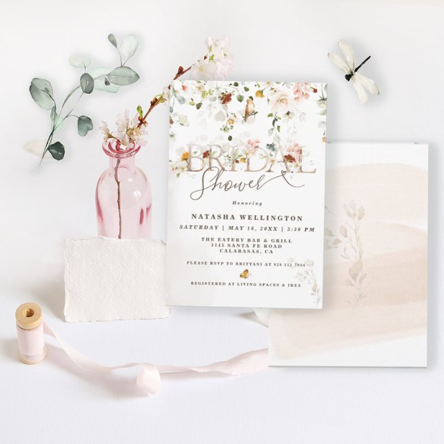 Invitación Elegante Wildflower Garden Bridal Shower (Subido por el creador)