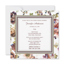 Elegante Wine Floral Tema Bridal Shower