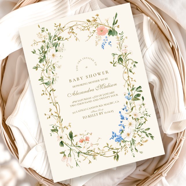 Invitación Elegante Woodland Fern Baby Shower (Subido por el creador)