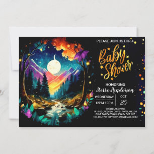 Invitación Elegante Woods Whimsical Magic Baby Shower