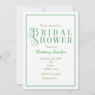 Invitación elegante y chic de baby shower nupcial