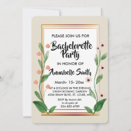 Invitación Elegante y clásico soltero sofisticado