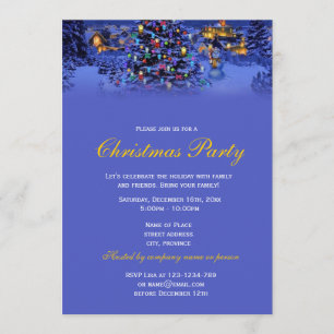 Invitación Elegante y clásico vintage vacaciones de Navidad