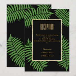 Invitación Elegante y distinguida recepción de boda con helec