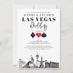 Invitación Elegante y divertido Boda de Las Vegas<br><div class="desc">¡Celebra tu día especial con una invitación a la boda de Las Vegas! El hotel ofrece una variedad excelente de instalaciones recreativas, incluyendo gimnasio, masajista. El elegante diseño hará que su día de bodas se sienta aún más especial. La invitación incluye una sutil paleta de colores y una fuente de...</div>