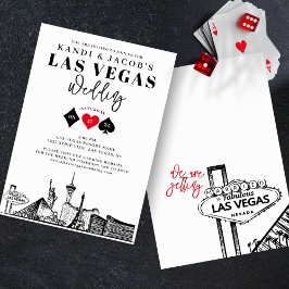 Invitación Elegante y divertido Boda de Las Vegas