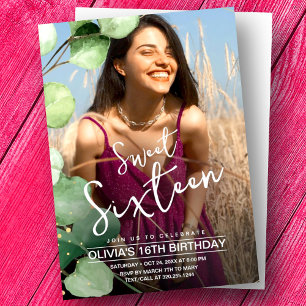 Invitación Elegante y dulce 16º cumpleaños 16ª foto