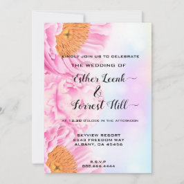 Invitación Elegante y elegante Boda floral