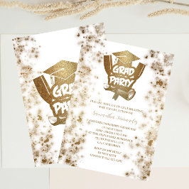 Invitación Elegante y elegante fiesta de graduación de Purpur