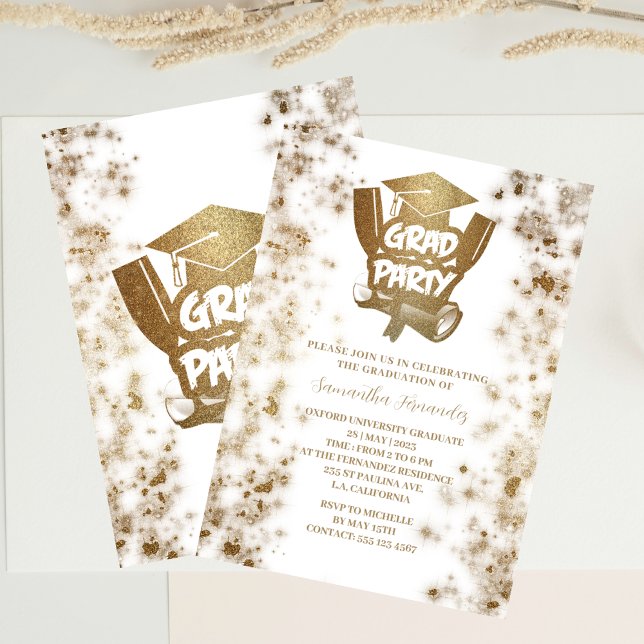 Invitación Elegante y elegante fiesta de graduación de Purpur (Subido por el creador)