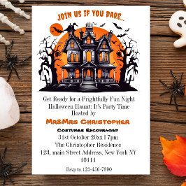 Invitación Elegante y elegante fiesta de Halloween para Adult