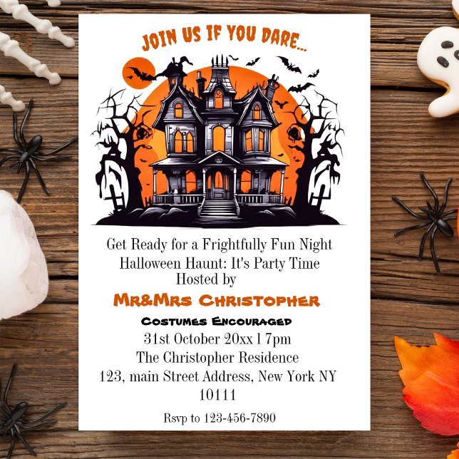 Invitación Elegante y elegante fiesta de Halloween para Adult (Subido por el creador)