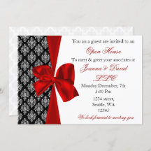 elegante y elegante grupo rojo Corporate party Inv