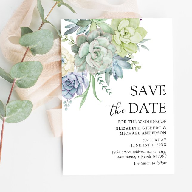 Invitación Elegante y exitosa boda salva las fechas (Subido por el creador)