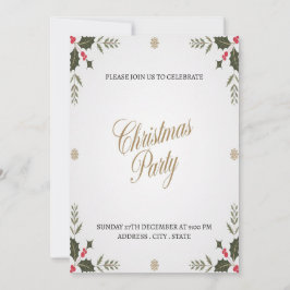 Invitación elegante y festiva para una fiesta de N