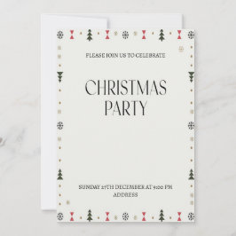 Invitación elegante y festiva para una fiesta de N
