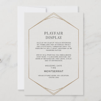 Invitación Elegante Y Minimalista Geométrico Moderno