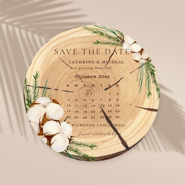 Invitación Elegante y Moda Boda rústico Wooden guardar la fec (Subido por el creador)
