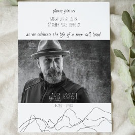 Invitación elegante y moderna para la celebración 