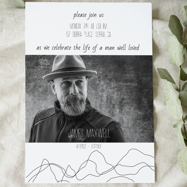 Invitación elegante y moderna para la celebración  (Subido por el creador)