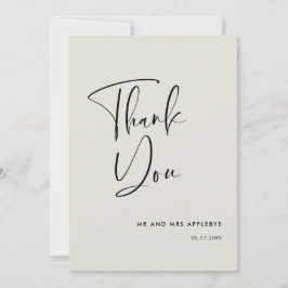 Invitación Elegante y moderno boda de sabios claros Gracias t