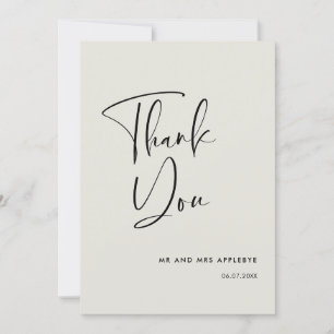 Invitación Elegante y moderno boda de sabios claros Gracias t