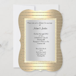 Invitación ELEGANTE Y MODERNO BODA Dorado sepia bronce