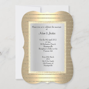 Invitación ELEGANTE Y MODERNO BODA Dorado sepia bronce