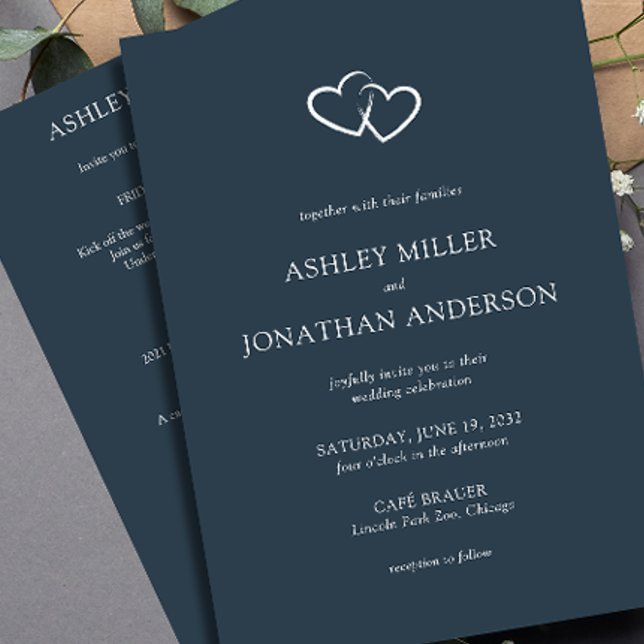 Invitación Elegante y moderno Boda todo en uno de los element (Subido por el creador)