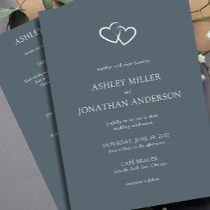 Invitación Elegante y moderno Boda todo en uno de los element