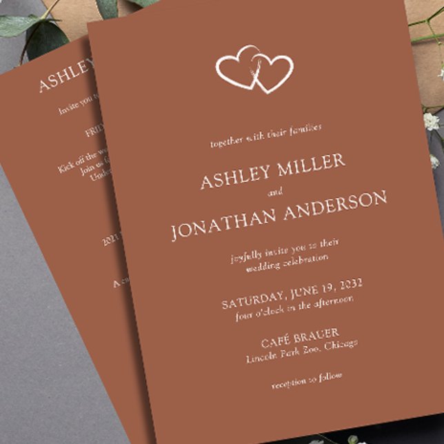 Invitación Elegante y moderno Boda todo en uno de los element (Subido por el creador)