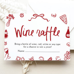 Invitación Elegante y moderno boleto de juego de Raffle de vi