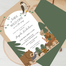 Elegante y moderno bosque de animales de bosque Ba