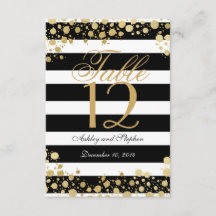 Elegante y moderno Faux Gold Splatters y Stripes