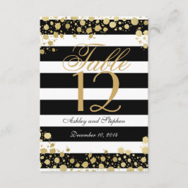 Invitación Elegante y moderno Faux Gold Splatters y Stripes