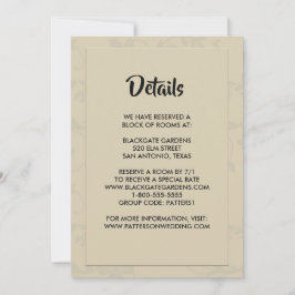 Invitación Elegante y moderno gabinete romántico